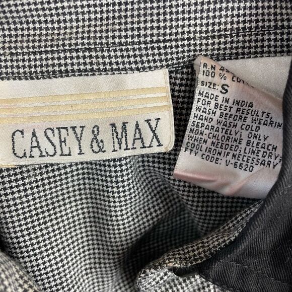Vintage Casey & Max Womens Button Down Shirt Size S - Picture 8 of 8